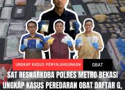 Satres Narkoba Polres Metro Bekasi Berhasil Gagalkan Perdaran Obat Ilegal Di 6 Lokasi