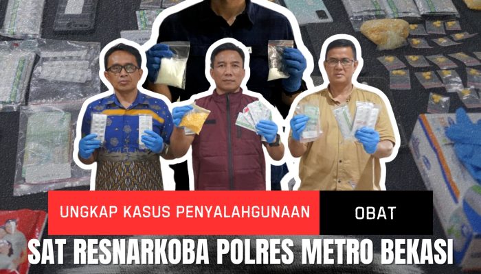 Satres Narkoba Polres Metro Bekasi Berhasil Gagalkan Perdaran Obat Ilegal Di 6 Lokasi