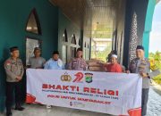 Bakti Religi Hari Bhayangkara ke-79, Polsek Cikarang Pusat Serahkan Bantuan Semen ke Masjid Ponpes Nurul Falah