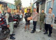 Kapolsek Setu Pantau Langsung Genangan Air Akibat Luapan Kali Sadang di Desa Ciledug