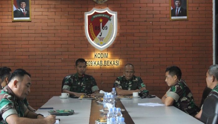 Kodim 0509/Kab Bekasi Terima Kunjungan Dari Tim Penilai Lomba Binter TA 2025