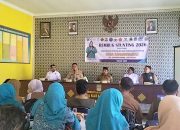 Hadiri rapat Minggon, Kapolsek Kedung Waringin sampaikan imbauan kepada Masyarakat