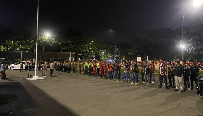 Polsek Cikarang Pusat Gelar Apel Siaga Gabungan Antisipasi Guantibmas dan Operasi Kejahatan Jalanan