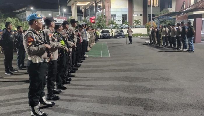 312 Personel Dikerahkan dalam Apel Siaga Gabungan di Cikarang Pusat