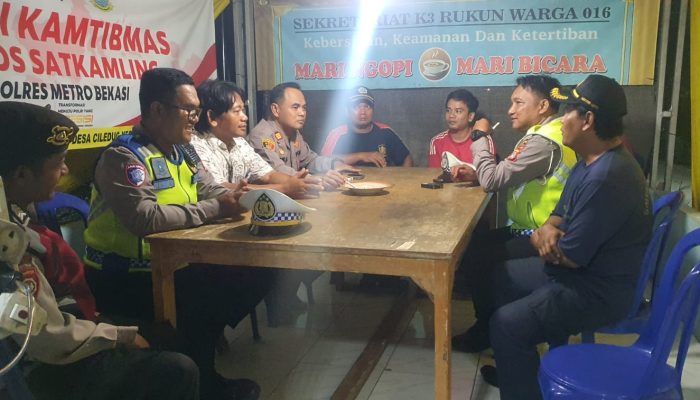 Pasca Unjuk Rasa, Polsek Setu Gelar Ngopi Kamtibmas Bersama Warga GSP III