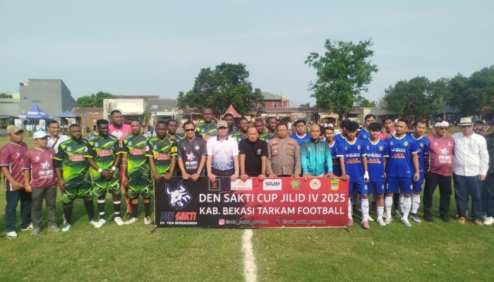 Kapolsek Tambun Selatan Pantau Langsung Pembukaan Den Sakti Cup IV 2025