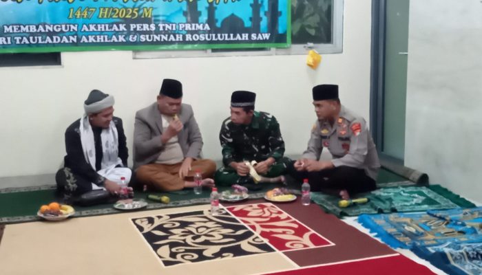 Kapolsek Setu Hadiri Peringatan Maulid Nabi Muhammad SAW 1447 H di Koramil 06/Setu