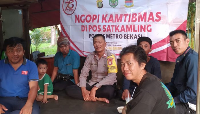 Polsek Cikarang Pusat Gelar “Ngopi Kamtibmas” Bersama Warga Jayamukti