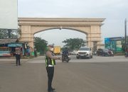 Polsek Cikarang Pusat Gelar Gatur Lalu Lintas di Perempatan Pasar Modern Deltamas