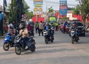 Polsek Serang Baru Gelar Gatur Lalin Pagi, Arus Kendaraan Terpantau Ramai Lancar