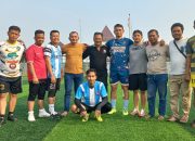 Polsek Cikarang Pusat Gelar Olahraga Bersama Warga di Lapangan Mini Soccer Pemda Bekasi