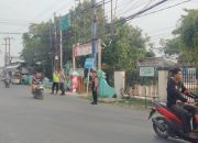 Polsek Sukatani Gelar Gatur Lalin Pagi Hari, Wujudkan Kamseltibcarlantas di Pasar Sukatani