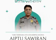 Kapolsek Sukatani Sampaikan Bela Sungkawa atas Meninggalnya Aiptu Sawiran