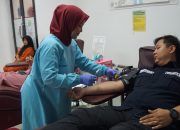 Humas Polres Metro Bekasi Gelar Donor Darah dalam Rangka hari jadi Humas Polri ke-74