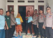 Peduli Seksama,Polsek Serang Baru,Beri Bantuan Sembako untuk Warga Kurang Mampu