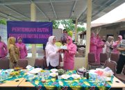 Bhayangkari Ranting Sukatani Gelar Silaturahmi dan Ramah Tamah di Halaman Mako Polsek Sukatani