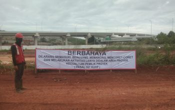 PT KSO Perketat Standar Keselamatan Proyek Fase 2A, Pasang Rambu dan Himbauan di Sepanjang Lokasi Pekerjaan