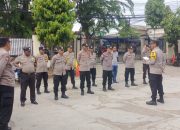 Polsek Sukatani Gelar Apel Serah Terima Tugas Penjagaan 1×24 Jam