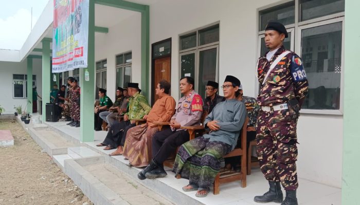Polsek Pebayuran Hadiri Penutupan Diklatsar PAC GP Ansor dan Satkoryon Banser Angkatan I
