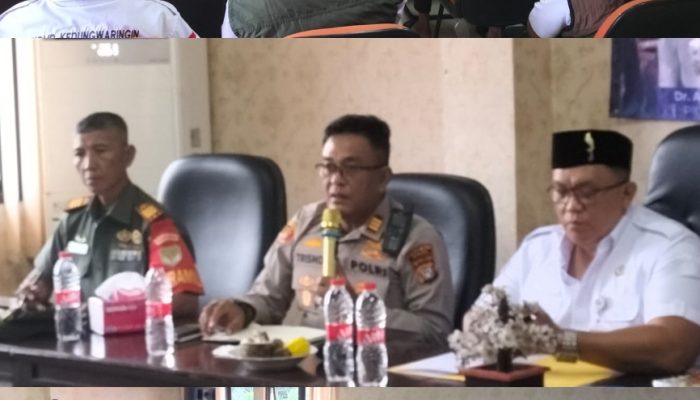 Kapolsek Kedung Waringin Hadiri Rapat Minggon Kecamatan, Perkuat Sinergi Kamtibmas dan Kesejahteraan Warga