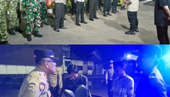 18 Personel gabungan Polsek Kedung Waringin, TNI dan Satpol PP Gencarkan OKJ dan KRYD Selama Ramadhan