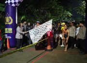 Polres Metro Bekasi Gelar Night Run di Stadion Wibawamukti, Ratusan Remaja Ramaikan Lari Malam