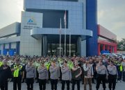 Jelang Hari Raya Idul Fitri,Polsek Cikarang Pusat Bersama Sat Pam Obvit Dan Satpam Kawasan Deltamas Gelar Apel Gabungan
