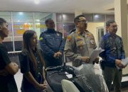 Polsek Sukatani Kembalikan Motor Hasil Curian kepada Pemiliknya
