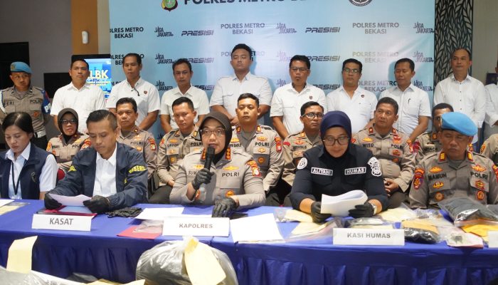 25 Pelaku dan puluhan kendaraan bermotor Kasus Curanmor dan Rumsong Berhasil Diamankan oleh Polres Metro Bekasi dan Polsek jajaran