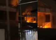 Kembali Terjadi Kebakaran di Bekas Gedung Ramayana Cikarang Kabupaten Bekasi