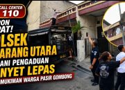 Respon Cepat Polsek Cikarang Utara Evakuasi Monyet Lepas yang Resahkan Warga Pasirgombong melalui Layanan 110