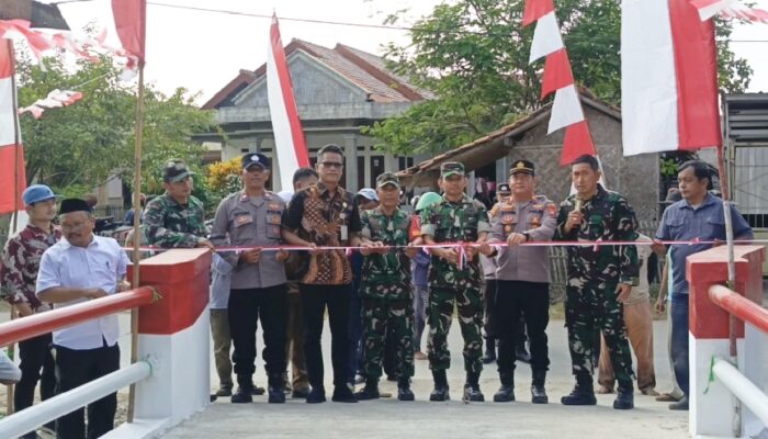 TNI Hadir untuk Rakyat, Jembatan Garuda Merah Putih Resmi Diresmikan, Wujud Sinergi TNI Dan Masyarakat