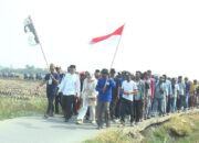 Antusiasme Warga Membludak, Ribuan Massa Antar Anwar Saepudin Mendaftar Pilkades Karangjaya