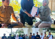 Tongkat Estafet Kepemimpinan Beralih Ketua BPD Desa Sumbereja Serahkan Jabatan kepada Ketua BPD Baru