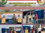 Bentuk Kepedulian Terhadap Masyarakat, Babinsa Koramil 11/Pebayuran Dampingi Pendistribusian Air Bersih untuk Warga Terdampak Kekeringan di Karangharja